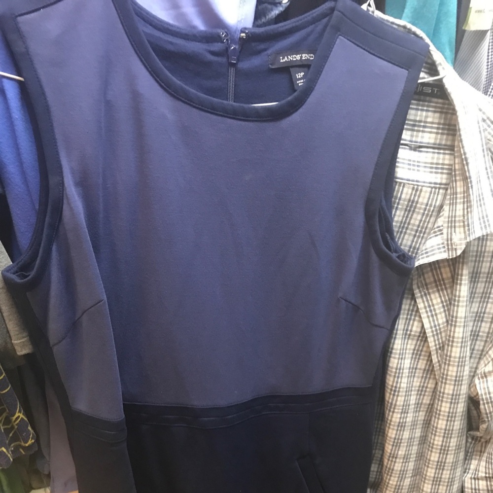 Lands end color block dress. 12P